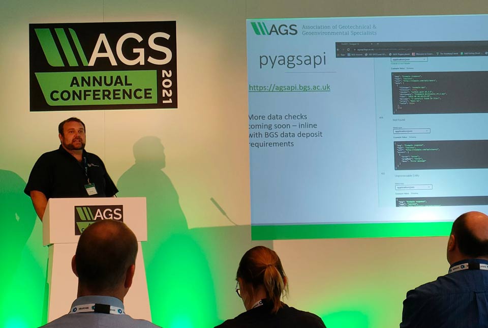 Edd Lewis presenting at the Annual AGS Conference
